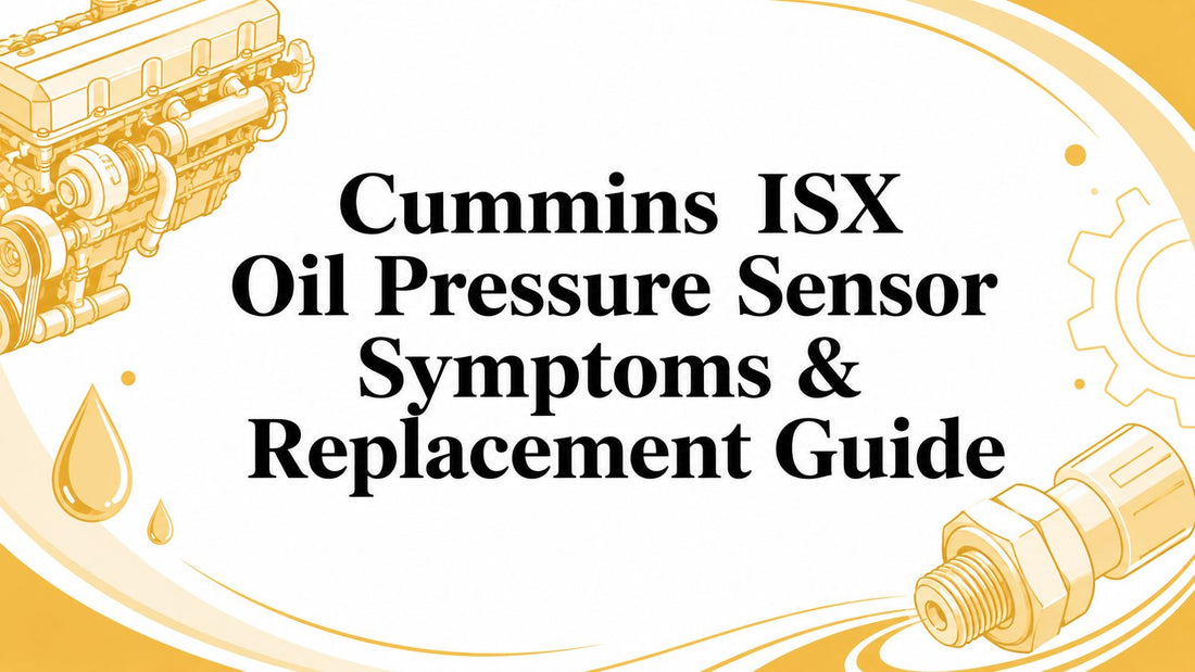 Cummins ISX Oil Pressure Sensor Symptoms & Replacement Guide - Galhor