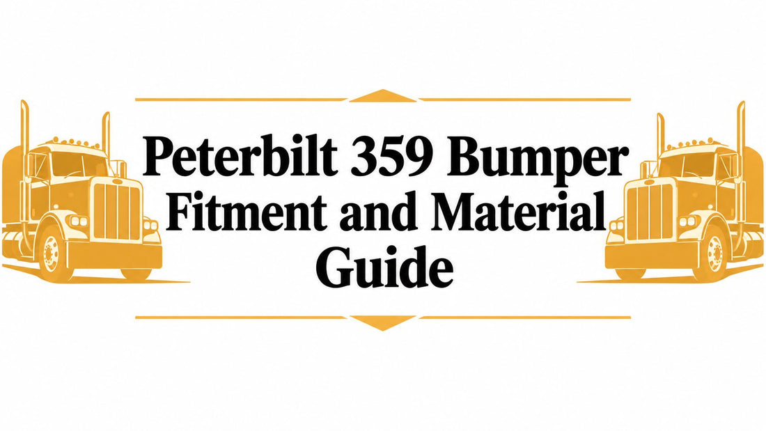 Peterbilt 359 Bumper Fitment and Material Guide - Galhor