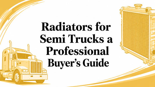 Radiators for Semi Trucks a Professional Buyer's Guide - Galhor