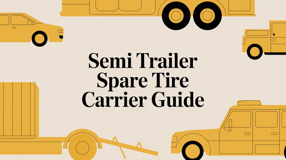 Semi Trailer Spare Tire Carrier Guide - Galhor