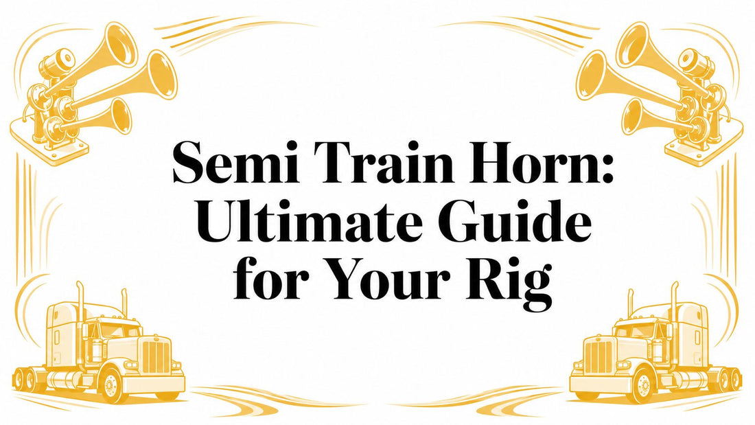 Semi Train Horn: Ultimate Guide for Your Rig - Galhor