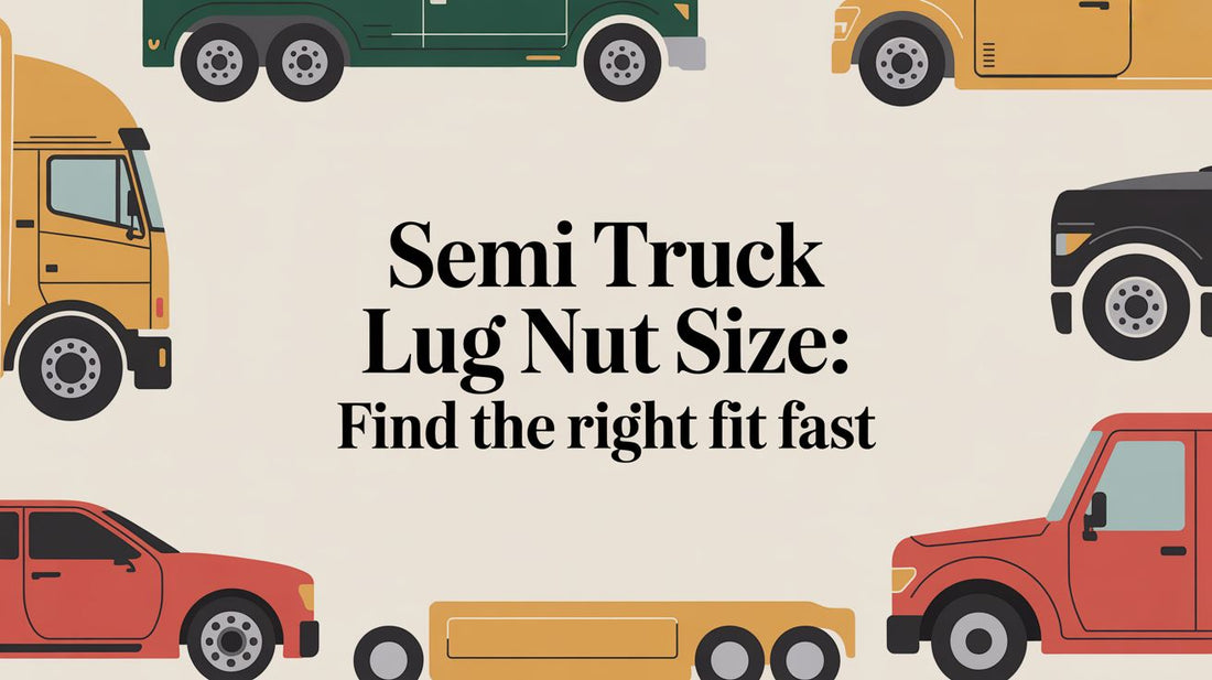 Semi Truck Lug Nut Size: Find the Right Fit Fast - Galhor