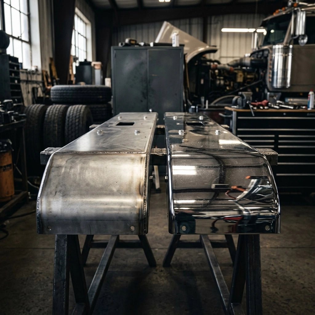 Stainless Steel Semi Bumpers vs. Chrome Plated Carbon: Which Is Better For Your Rig? - Galhor
